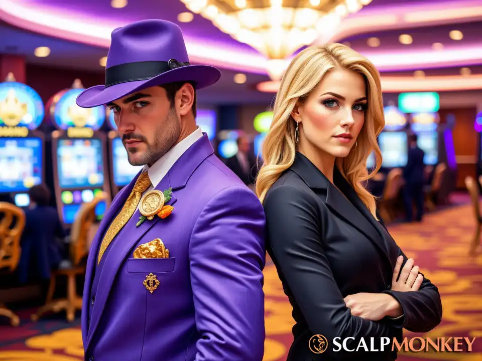 gambler and a trader in casino